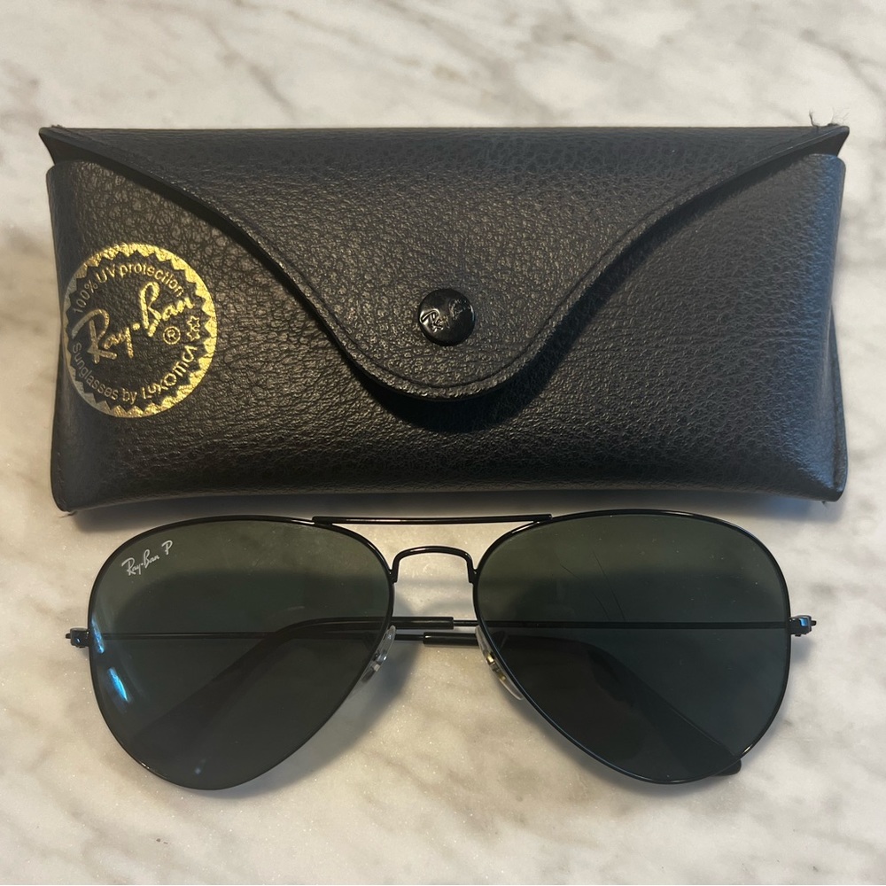 RAYBAN Polarized Black Sunglasses